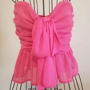 Body central hot pink top